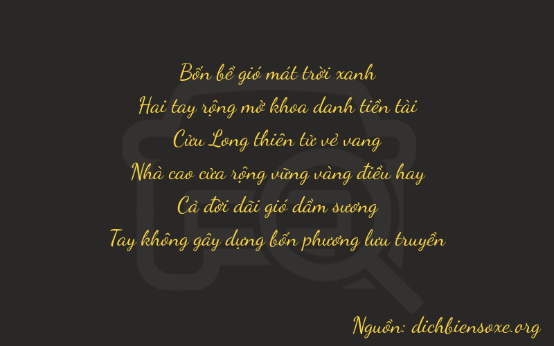 Thơ dịch biển số xe 42910
