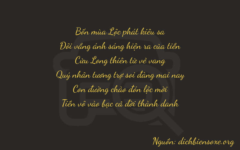 Thơ dịch biển số xe 42920