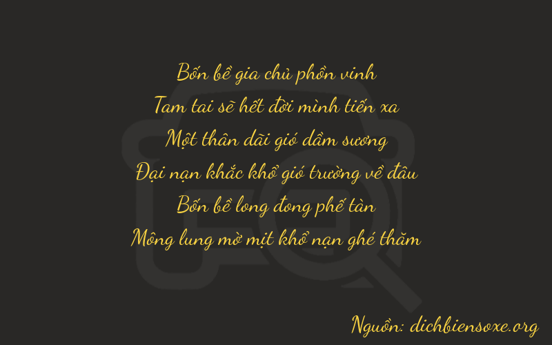 Thơ dịch biển số xe 43144