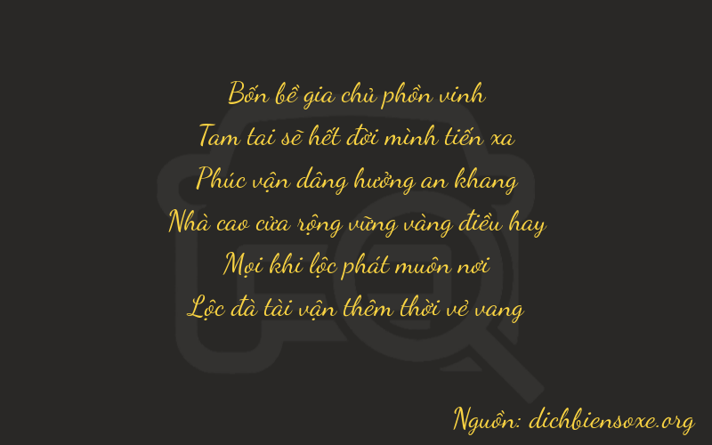 Thơ dịch biển số xe 43216