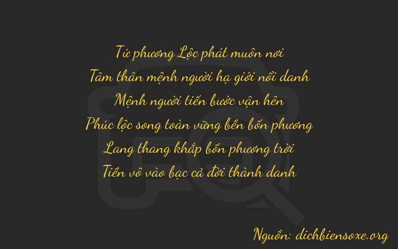 Thơ dịch biển số xe 43240