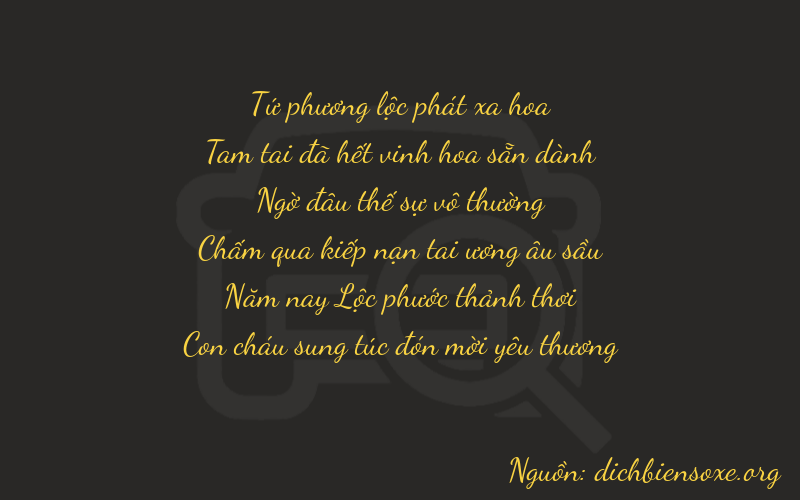 Thơ dịch biển số xe 43250