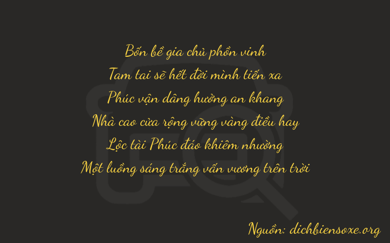Thơ dịch biển số xe 43261