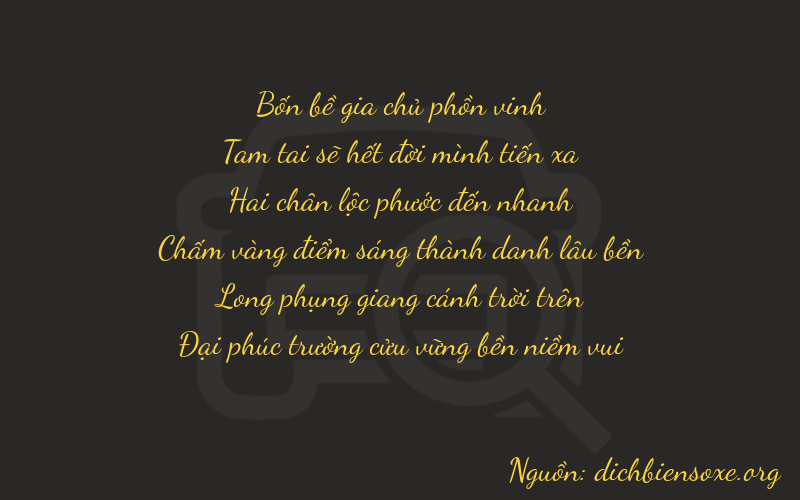 Thơ dịch biển số xe 43279