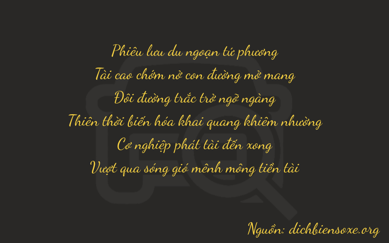 Thơ dịch biển số xe 43283