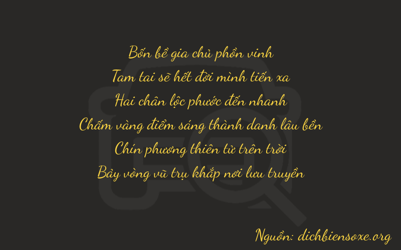 Thơ dịch biển số xe 43297