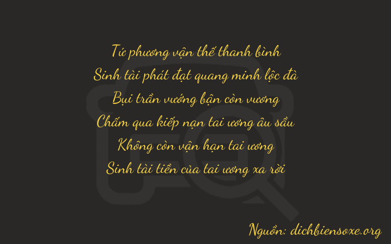 Thơ dịch biển số xe 43305