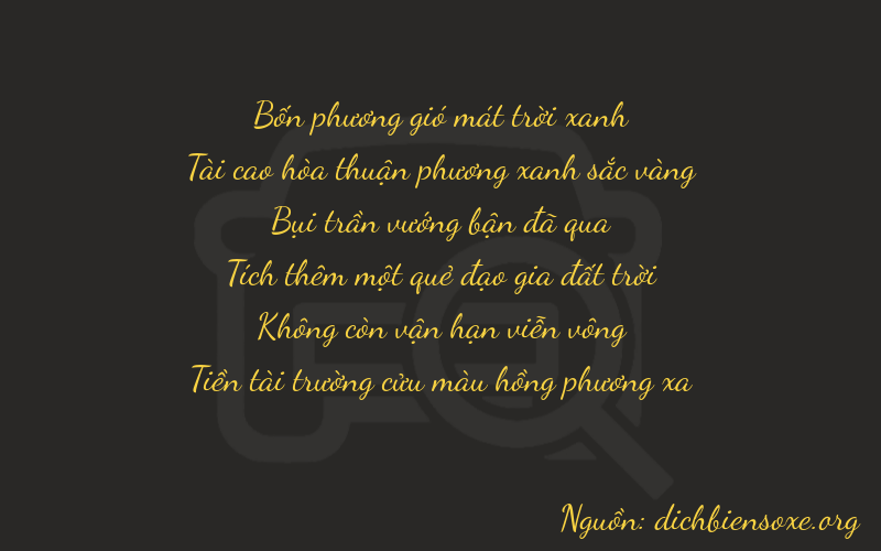 Thơ dịch biển số xe 43309