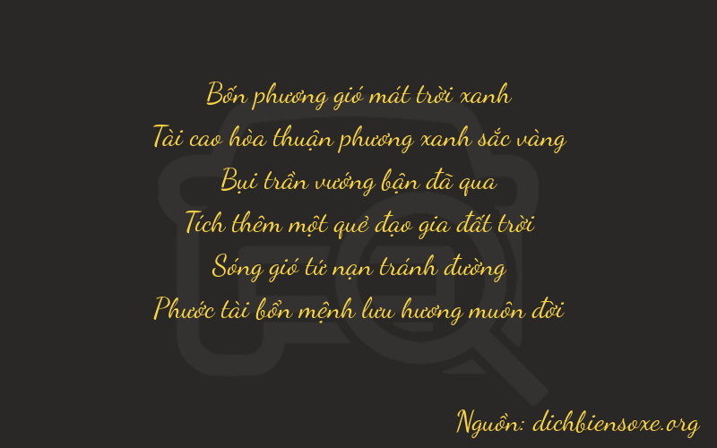 Thơ dịch biển số xe 43336