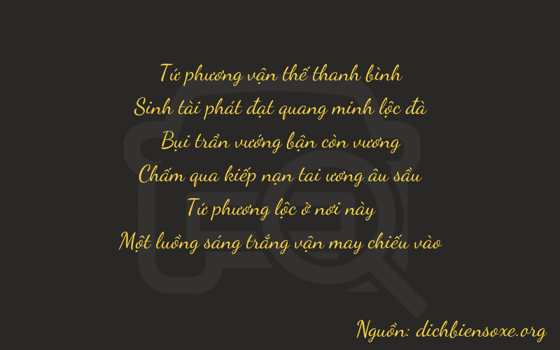 Thơ dịch biển số xe 43341