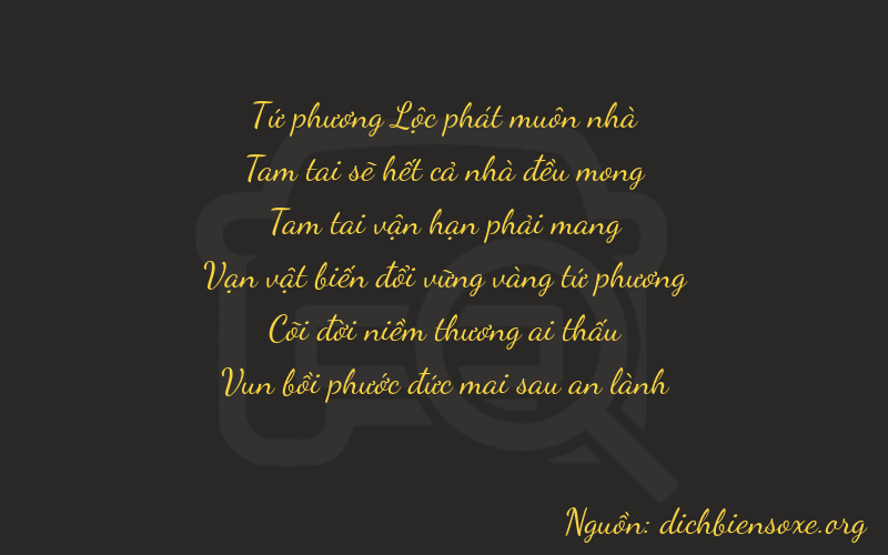 Thơ dịch biển số xe 43347
