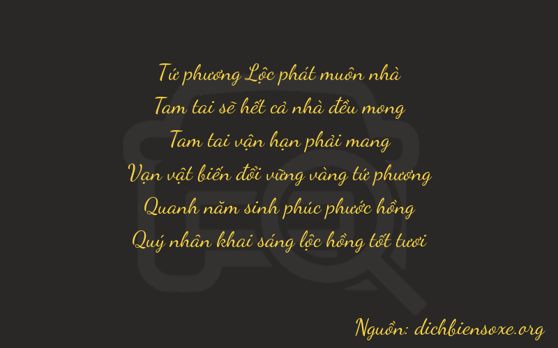 Thơ dịch biển số xe 43356