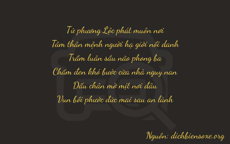 Thơ dịch biển số xe 43357