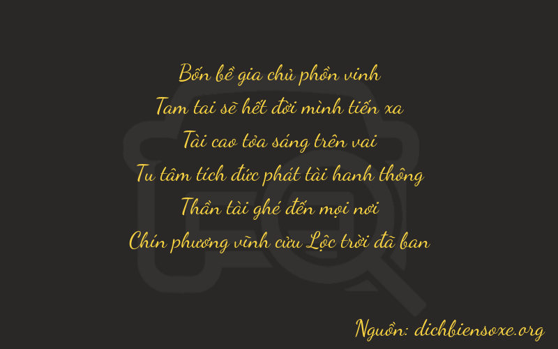 Thơ dịch biển số xe 43369