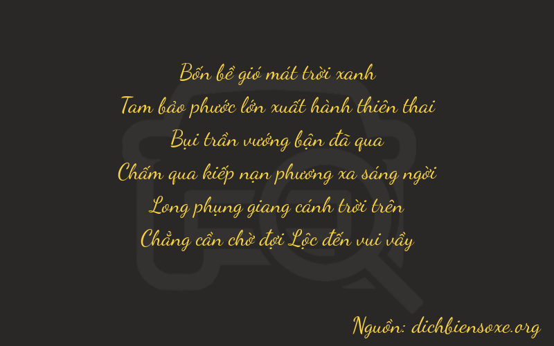 Thơ dịch biển số xe 43370