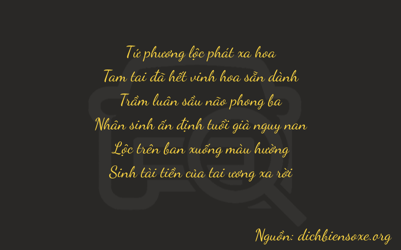 Thơ dịch biển số xe 43385