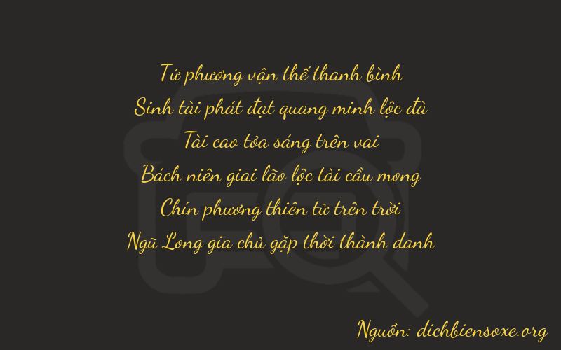 Thơ dịch biển số xe 43395