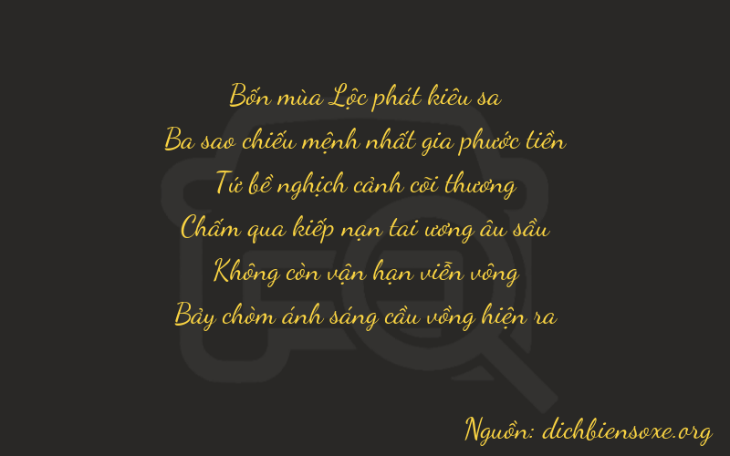 Thơ dịch biển số xe 43407