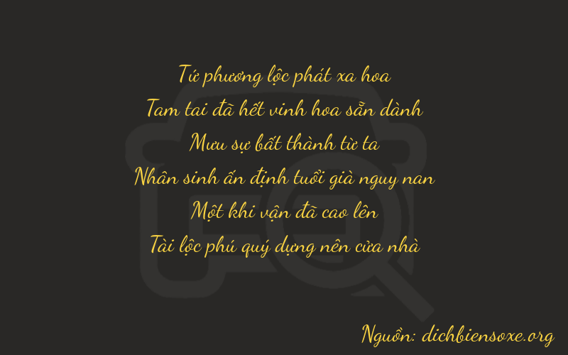 Thơ dịch biển số xe 43412