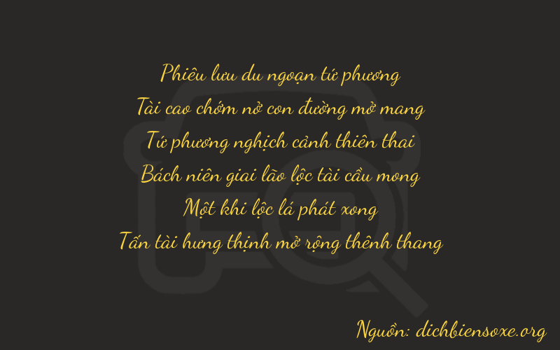 Thơ dịch biển số xe 43418