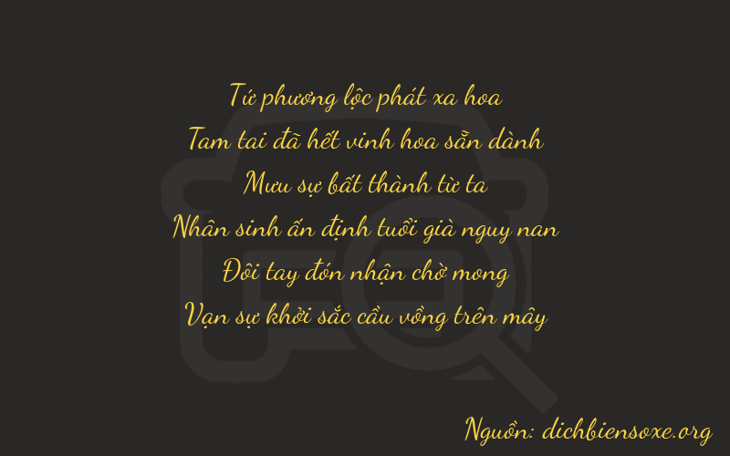 Thơ dịch biển số xe 43421