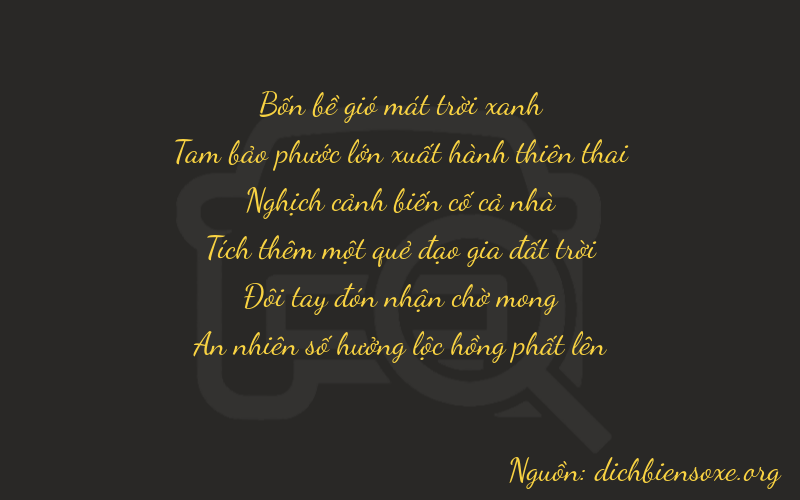 Thơ dịch biển số xe 43424