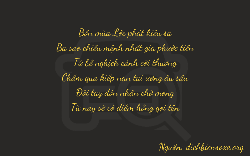 Thơ dịch biển số xe 43425