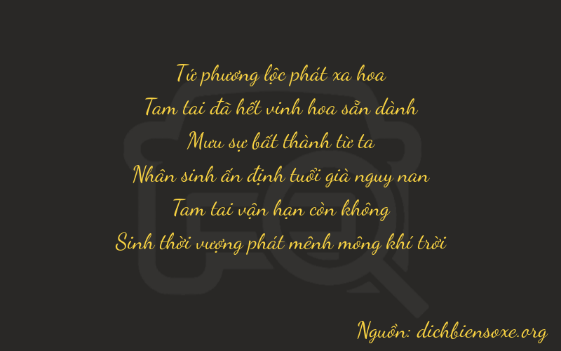 Thơ dịch biển số xe 43430