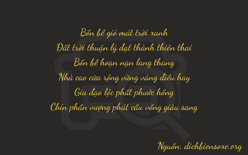 Thơ dịch biển số xe 46469
