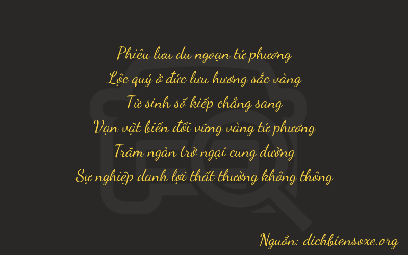 Thơ dịch biển số xe 46472