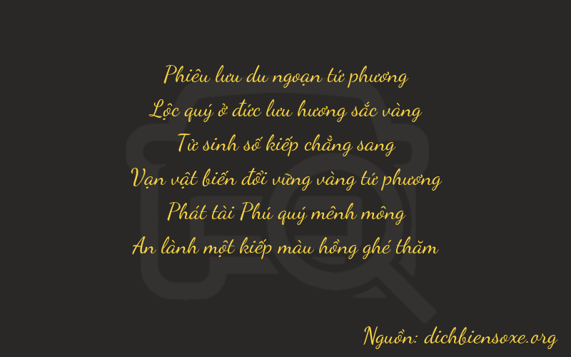 Thơ dịch biển số xe 46481