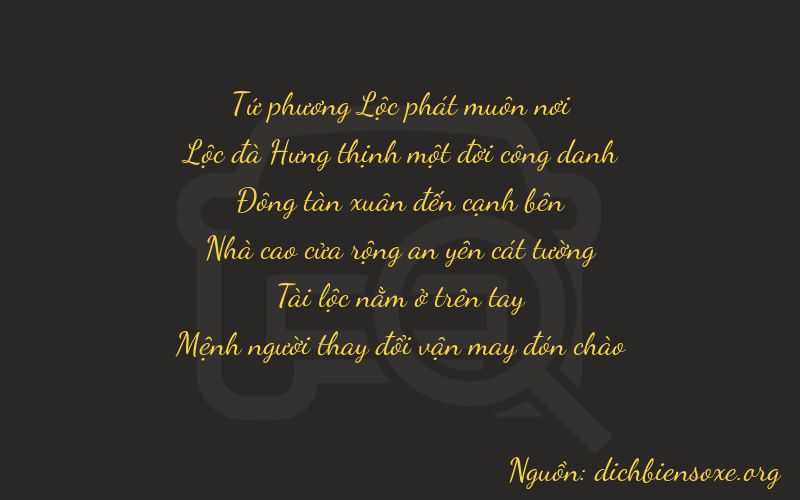 Thơ dịch biển số xe 46483