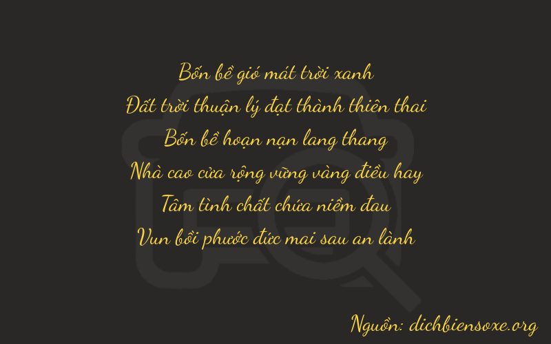 Thơ dịch biển số xe 46487