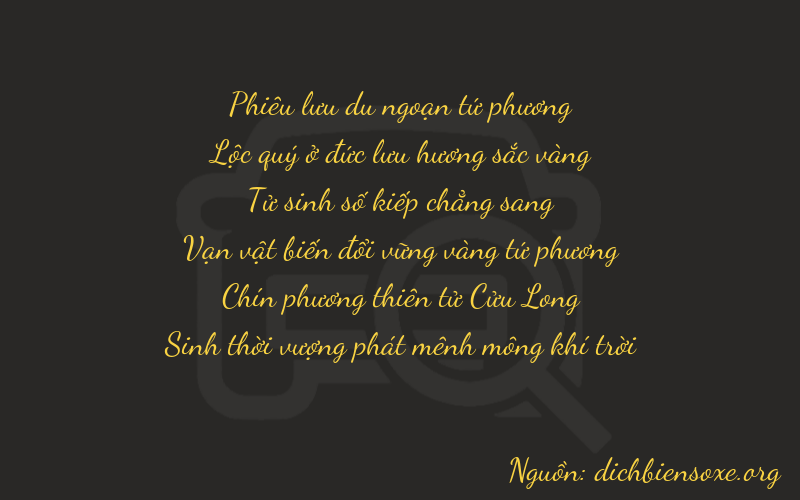 Thơ dịch biển số xe 46490