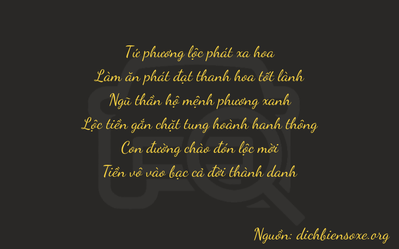 Thơ dịch biển số xe 46520