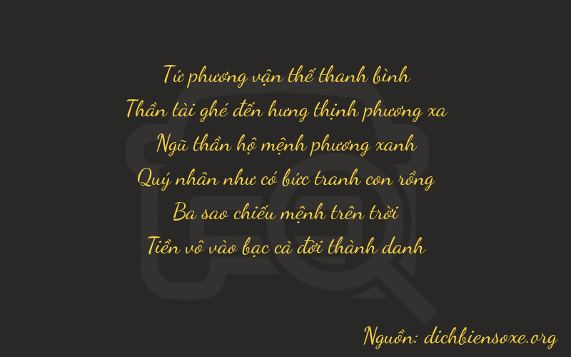 Thơ dịch biển số xe 46530