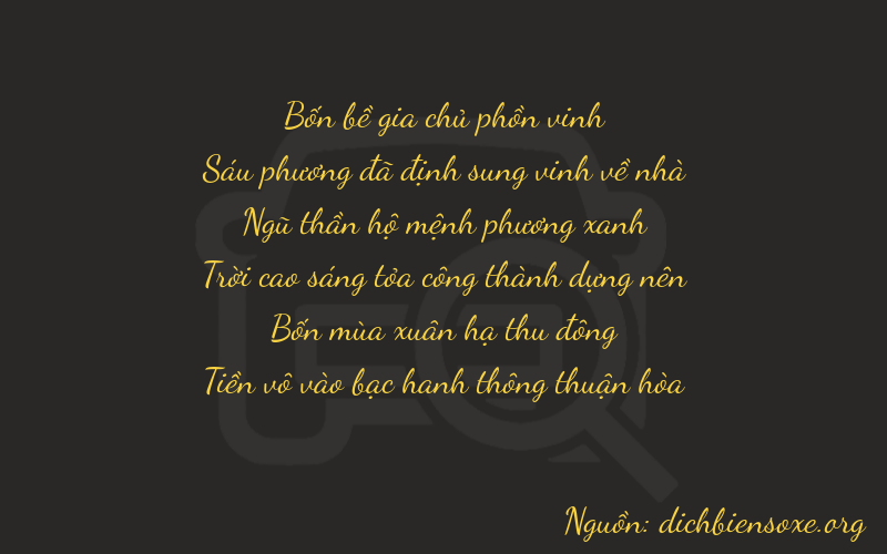 Thơ dịch biển số xe 46540