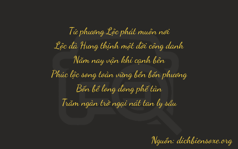 Thơ dịch biển số xe 46546