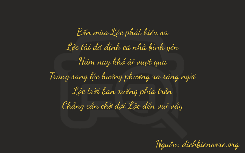 Thơ dịch biển số xe 46560