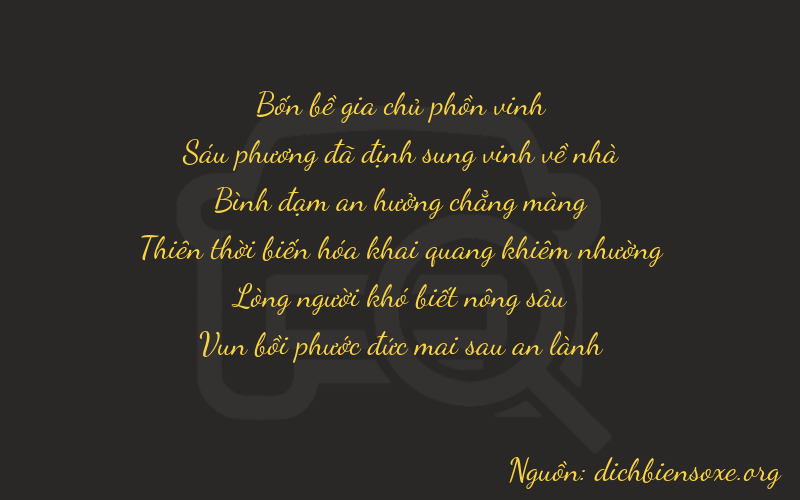 Thơ dịch biển số xe 46567