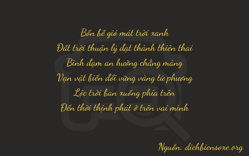 Thơ dịch biển số xe 46568