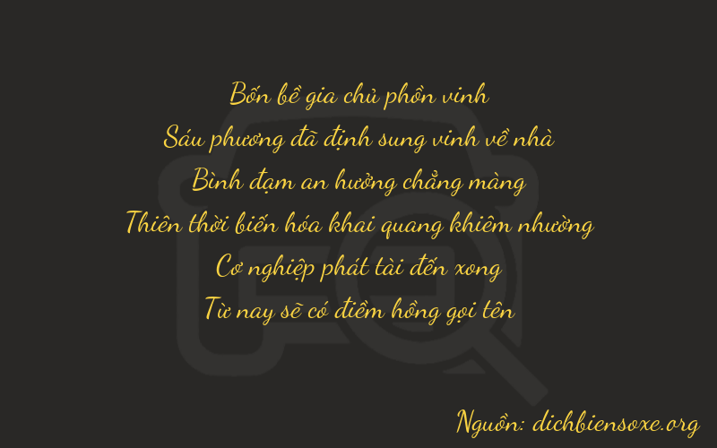 Thơ dịch biển số xe 46585
