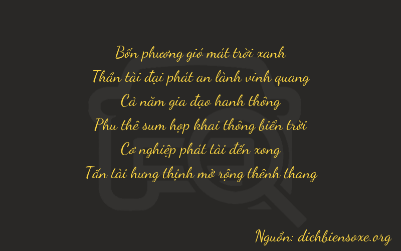 Thơ dịch biển số xe 46588