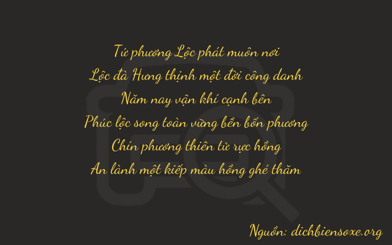 Thơ dịch biển số xe 46591