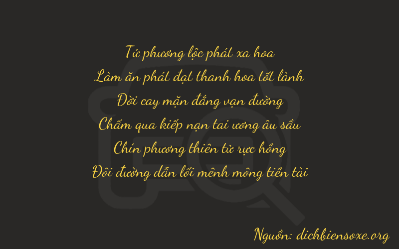 Thơ dịch biển số xe 46592