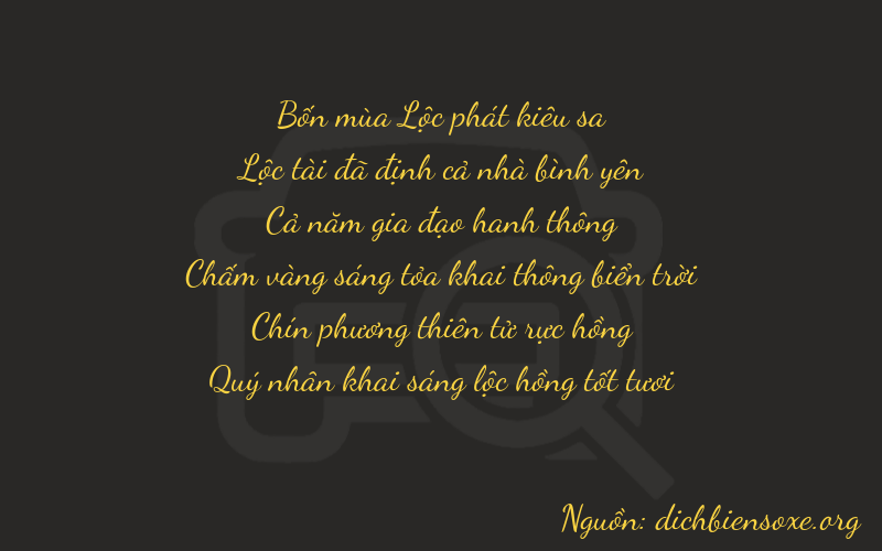 Thơ dịch biển số xe 46596