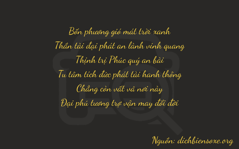 Thơ dịch biển số xe 46606
