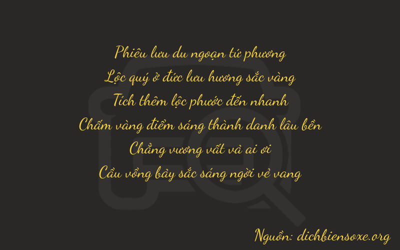 Thơ dịch biển số xe 46607
