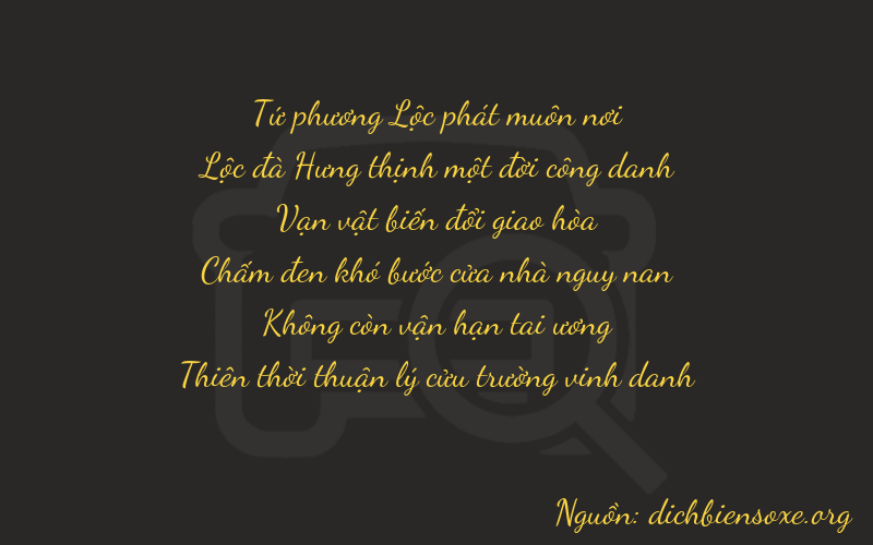 Thơ dịch biển số xe 46609