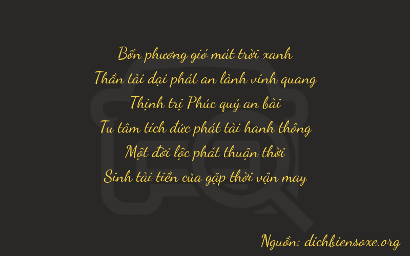 Thơ dịch biển số xe 46615